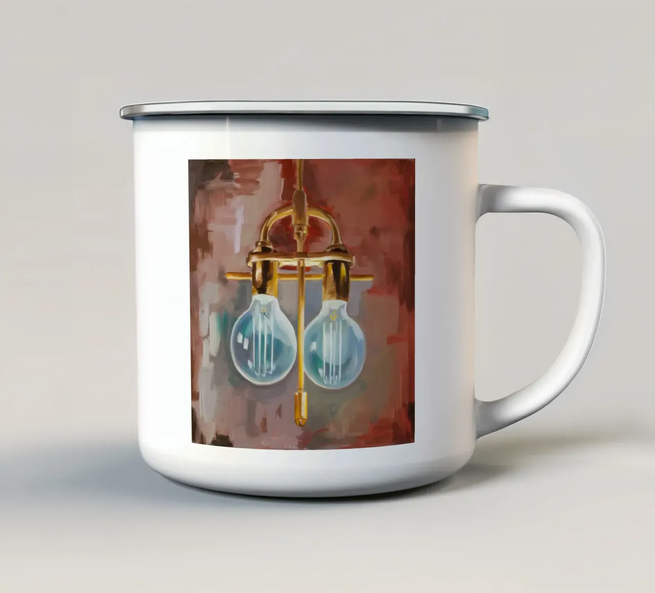 Memoria di luce in ottone tazza in smalto da Mystic Grain
