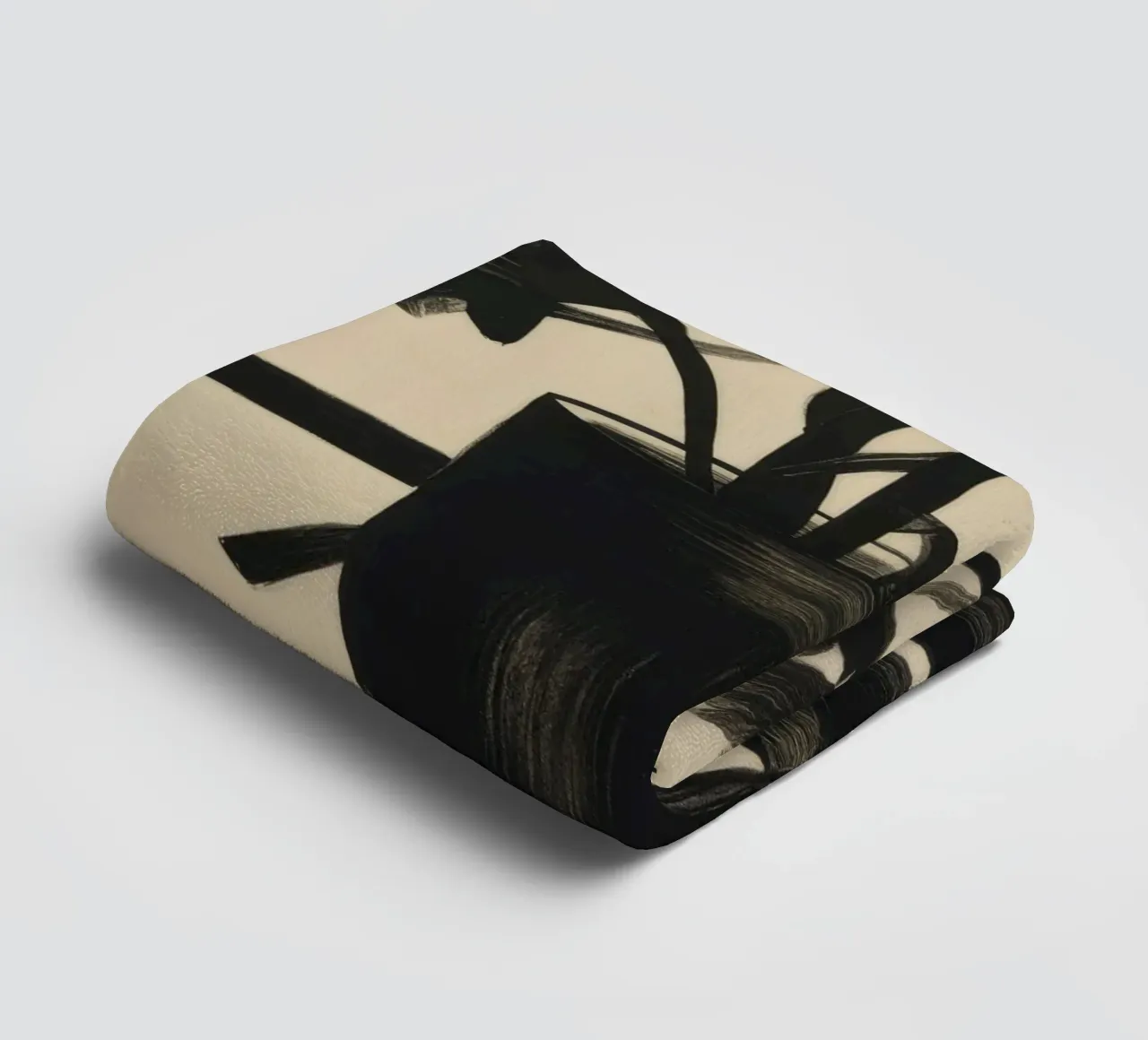 Monochrome Table Bloom towel by Mystic Grain