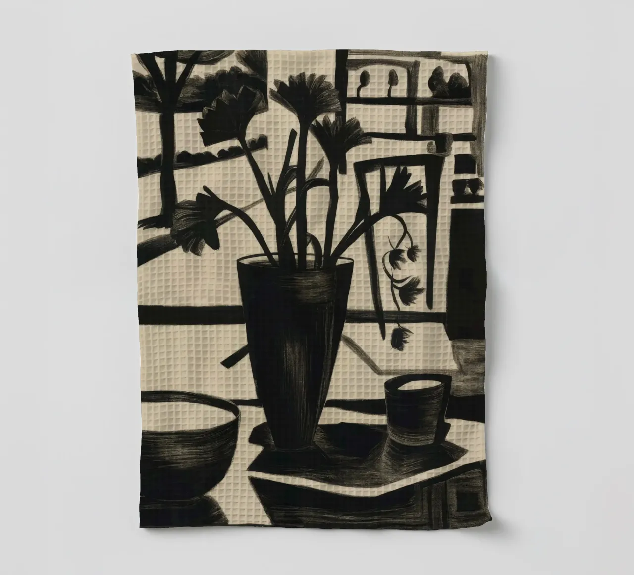 Table monochrome Bloom torchon de Mystic Grain