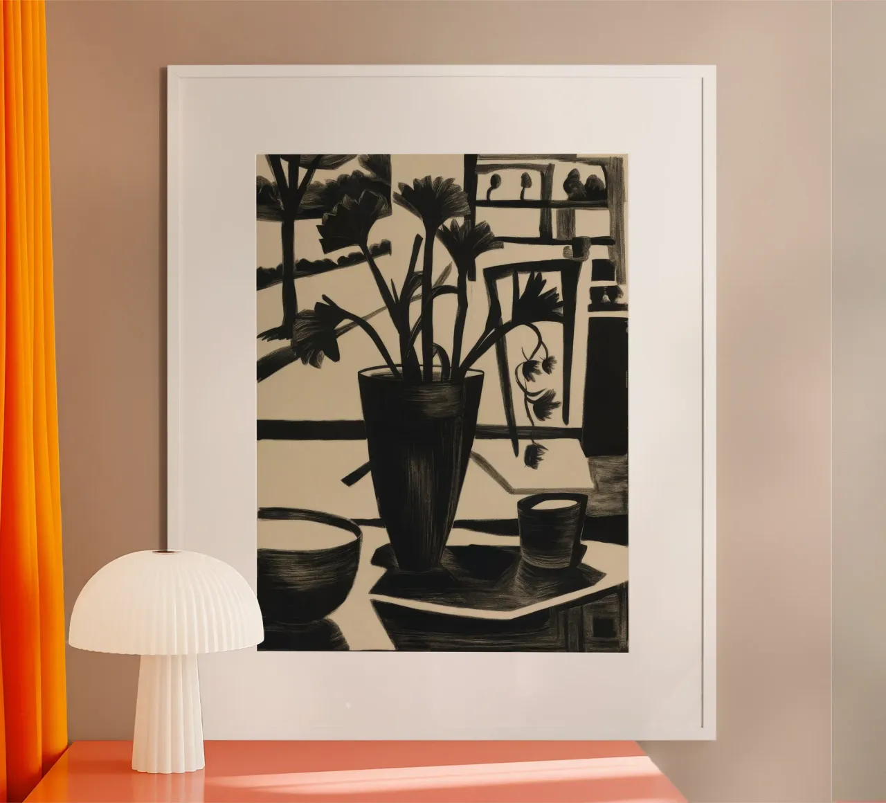 Tavolo monocromatico Bloom poster da Mystic Grain