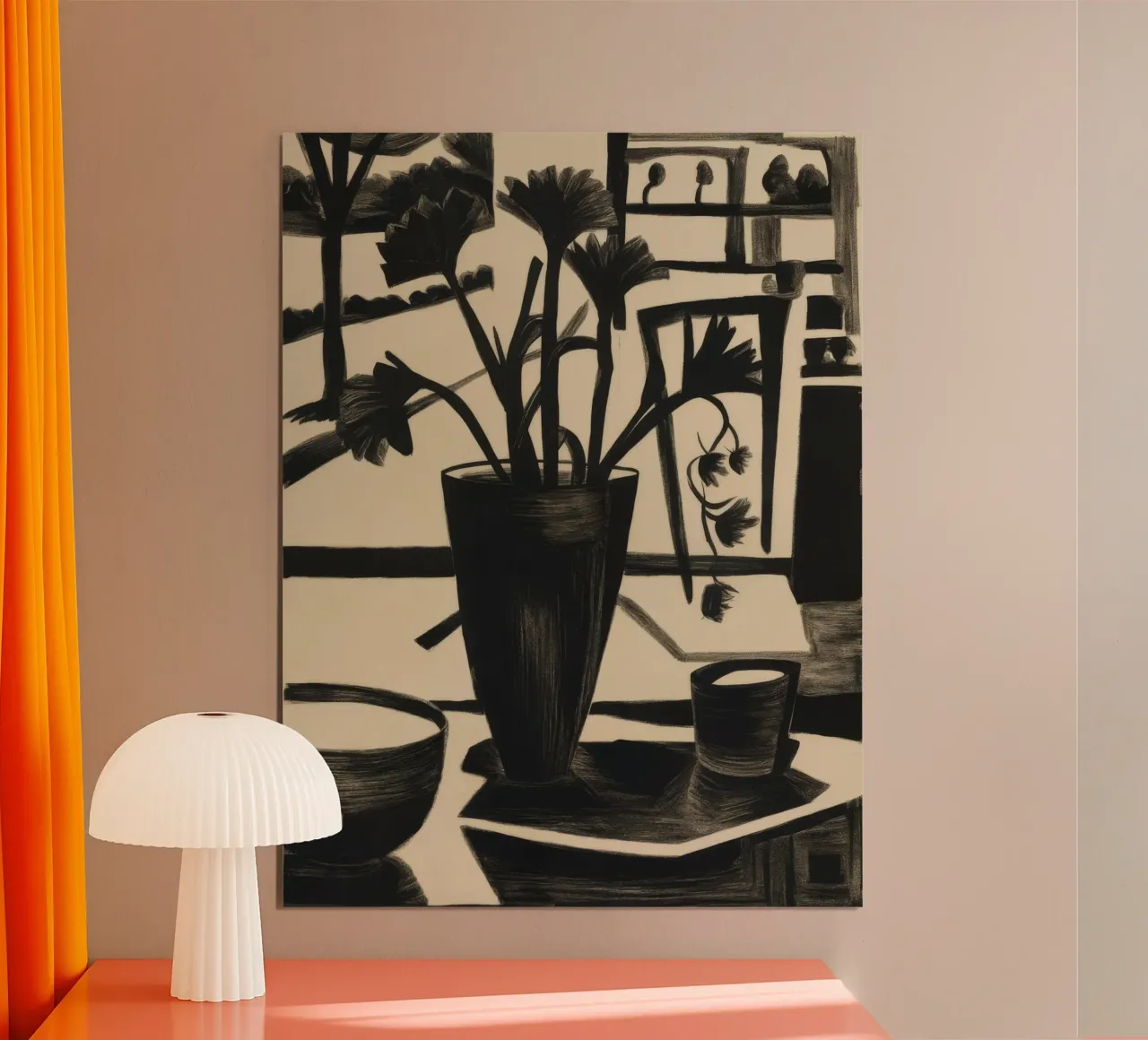 Tavolo monocromatico Bloom poster da Mystic Grain