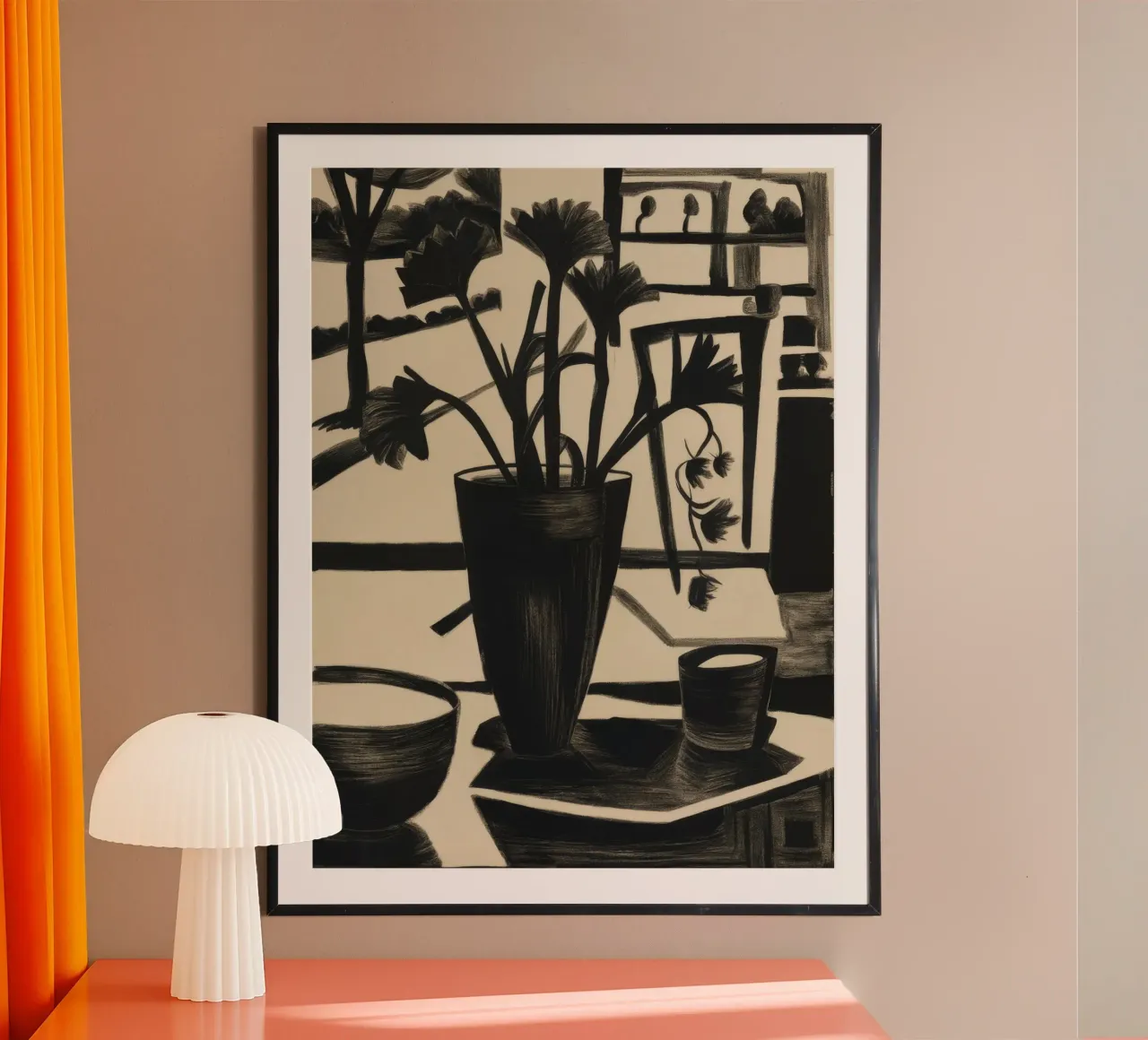 Tavolo monocromatico Bloom poster da Mystic Grain