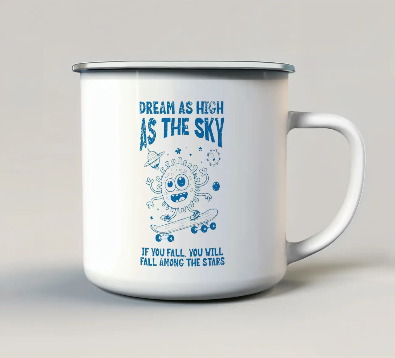 Sogno alto come il cielo tazza in smalto da Gunawan Rb