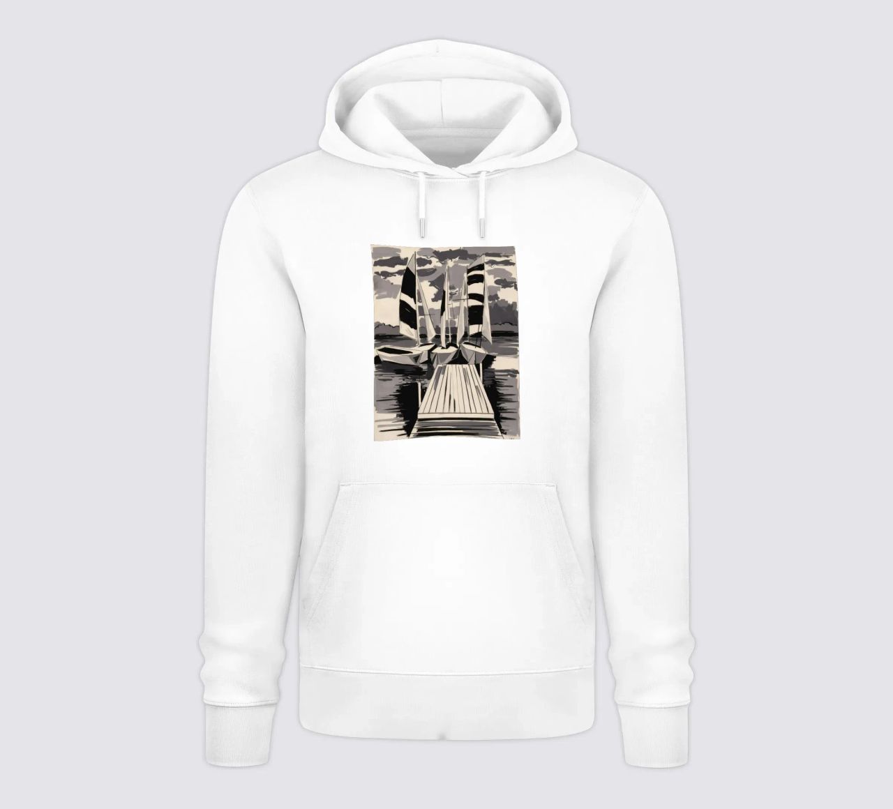 Vele a strisce ormeggiate felpa con cappuccio da Mystic Grain