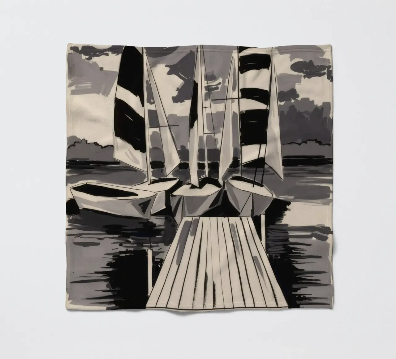 Vele a strisce ormeggiate coperta in pile da Mystic Grain