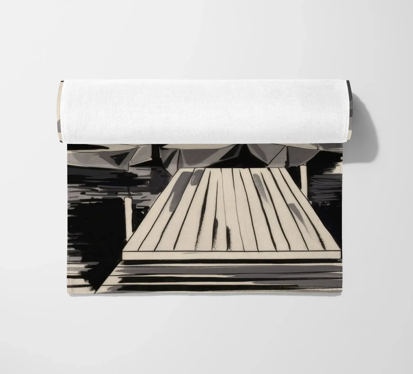 Striped Sails Moored strandhanddoek van Mystic Grain