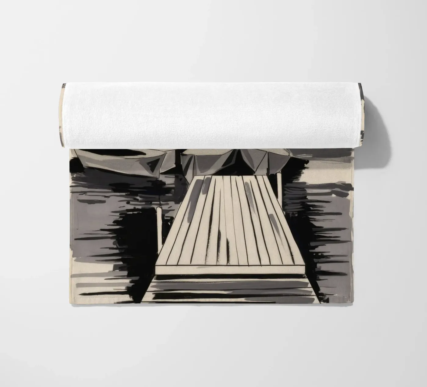 Striped Sails Moored strandhanddoek van Mystic Grain