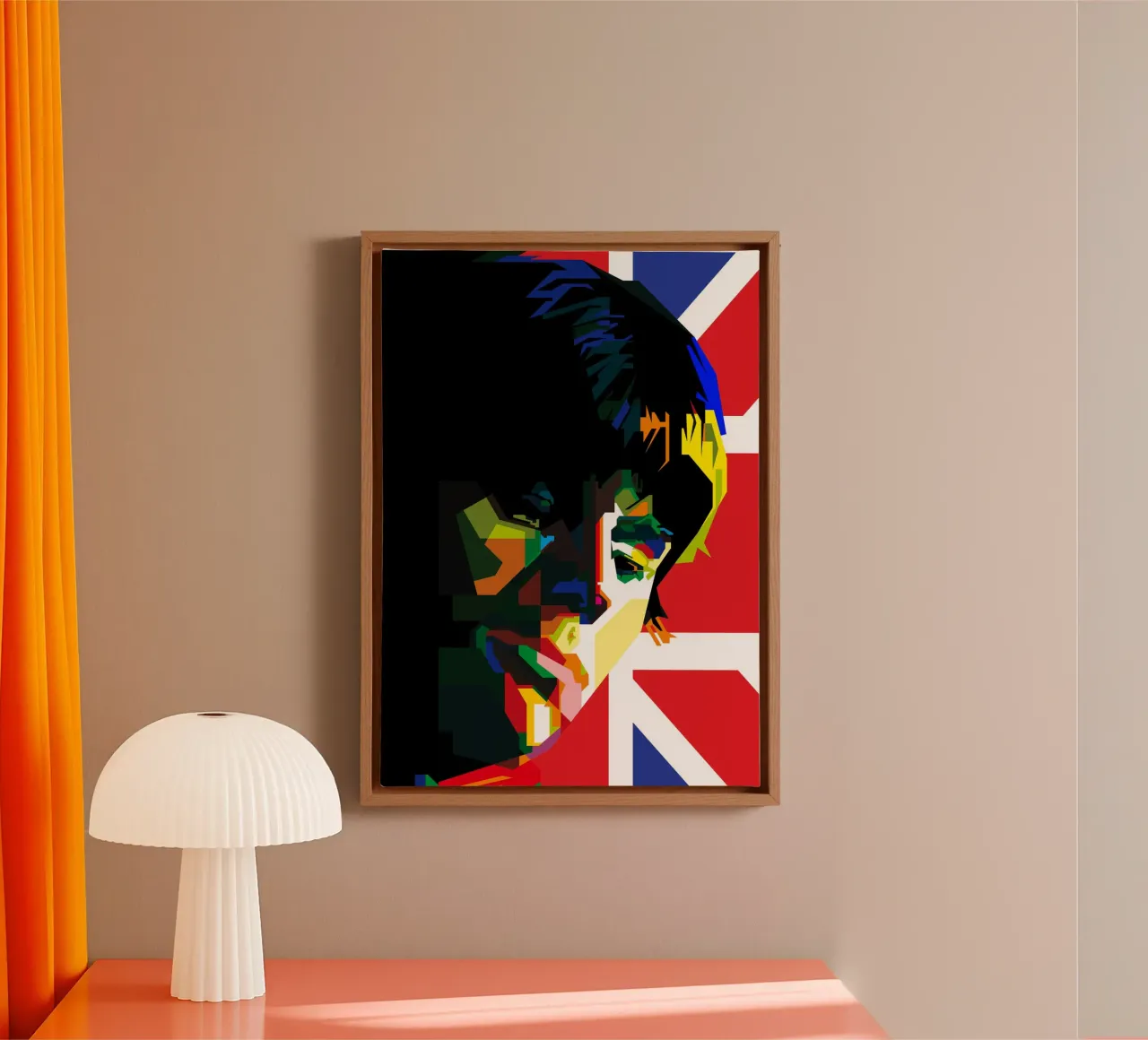 Jeff Beck musicista rock blues WPAP Trending Now tela con Cornice a cassetta da Artkreator