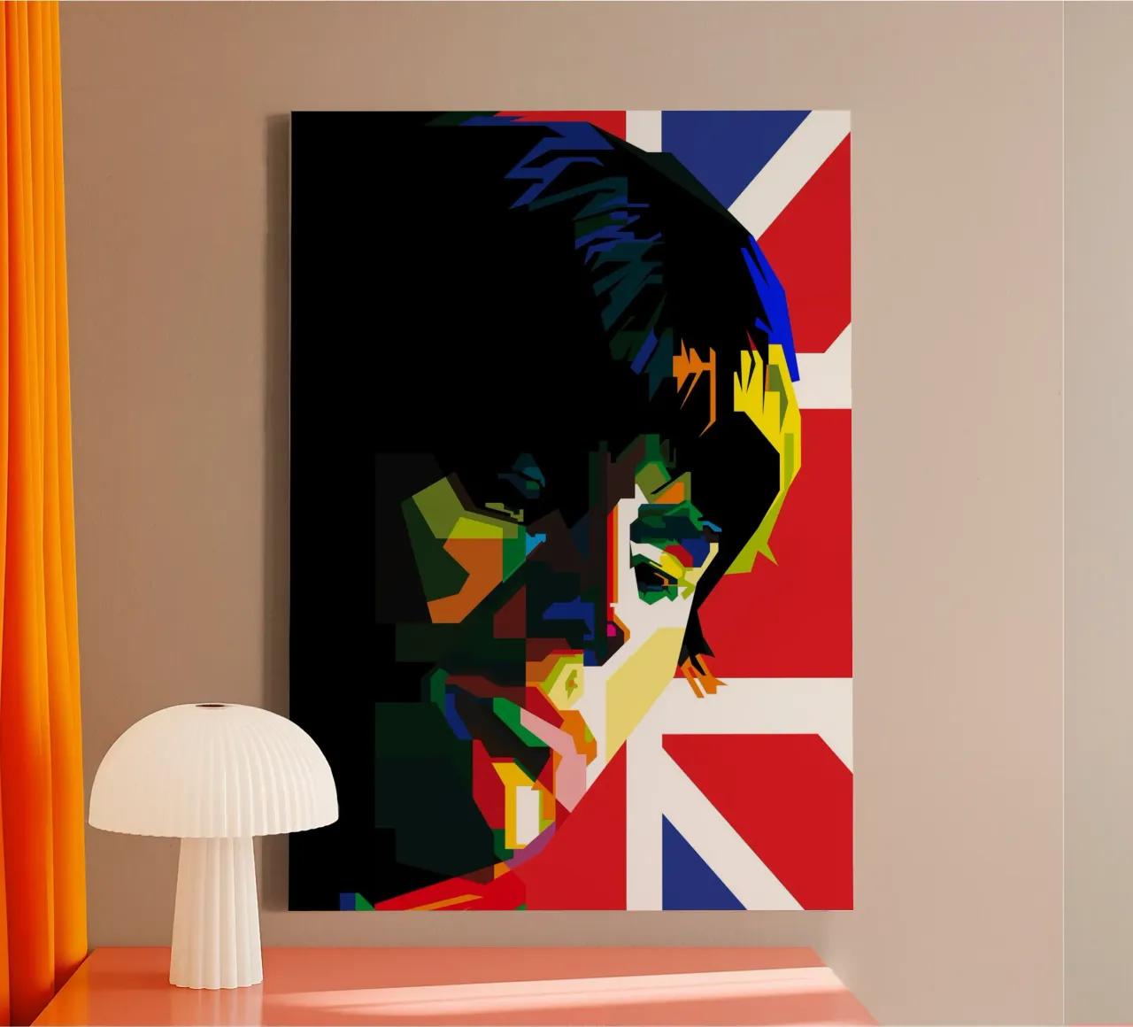Jeff Beck musicista rock blues WPAP Trending Now tela con Cornice a cassetta da Artkreator