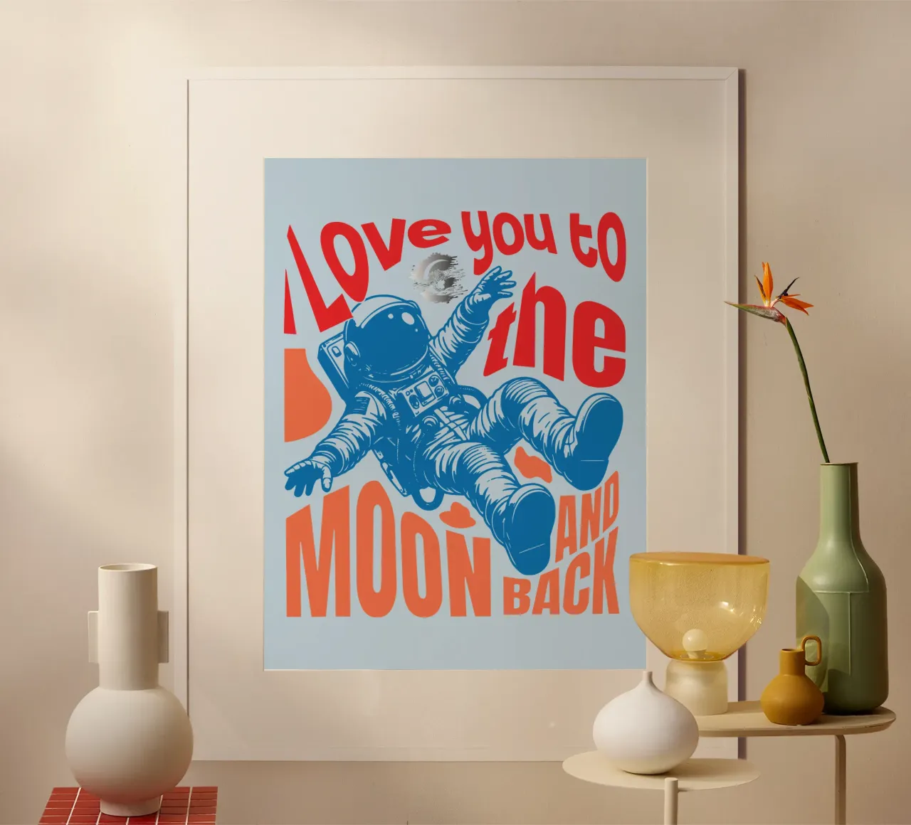 Ich liebe dich bis zum Mond und zurück Poster von Gunawan Rb