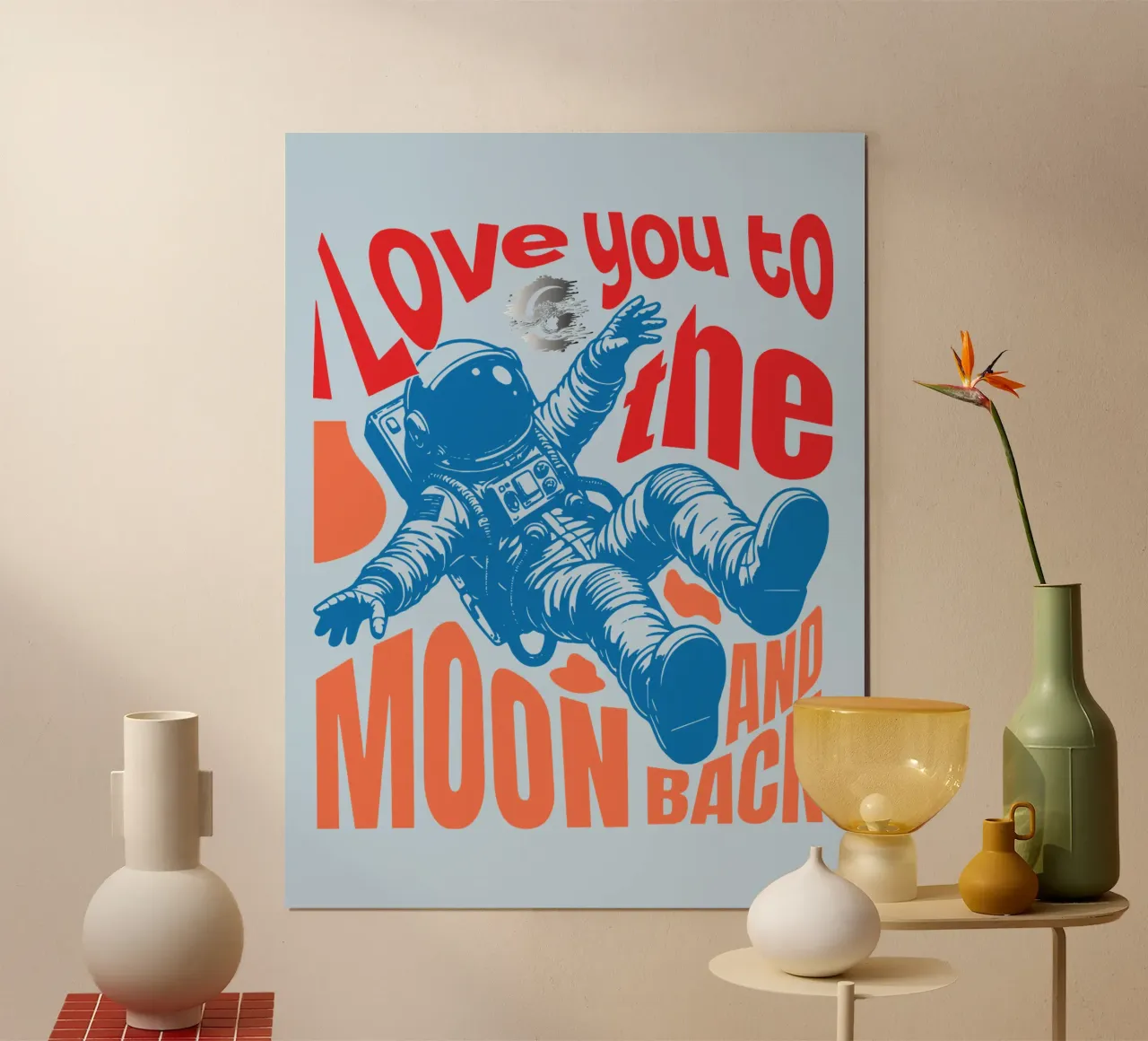Ich liebe dich bis zum Mond und zurück Poster von Gunawan Rb