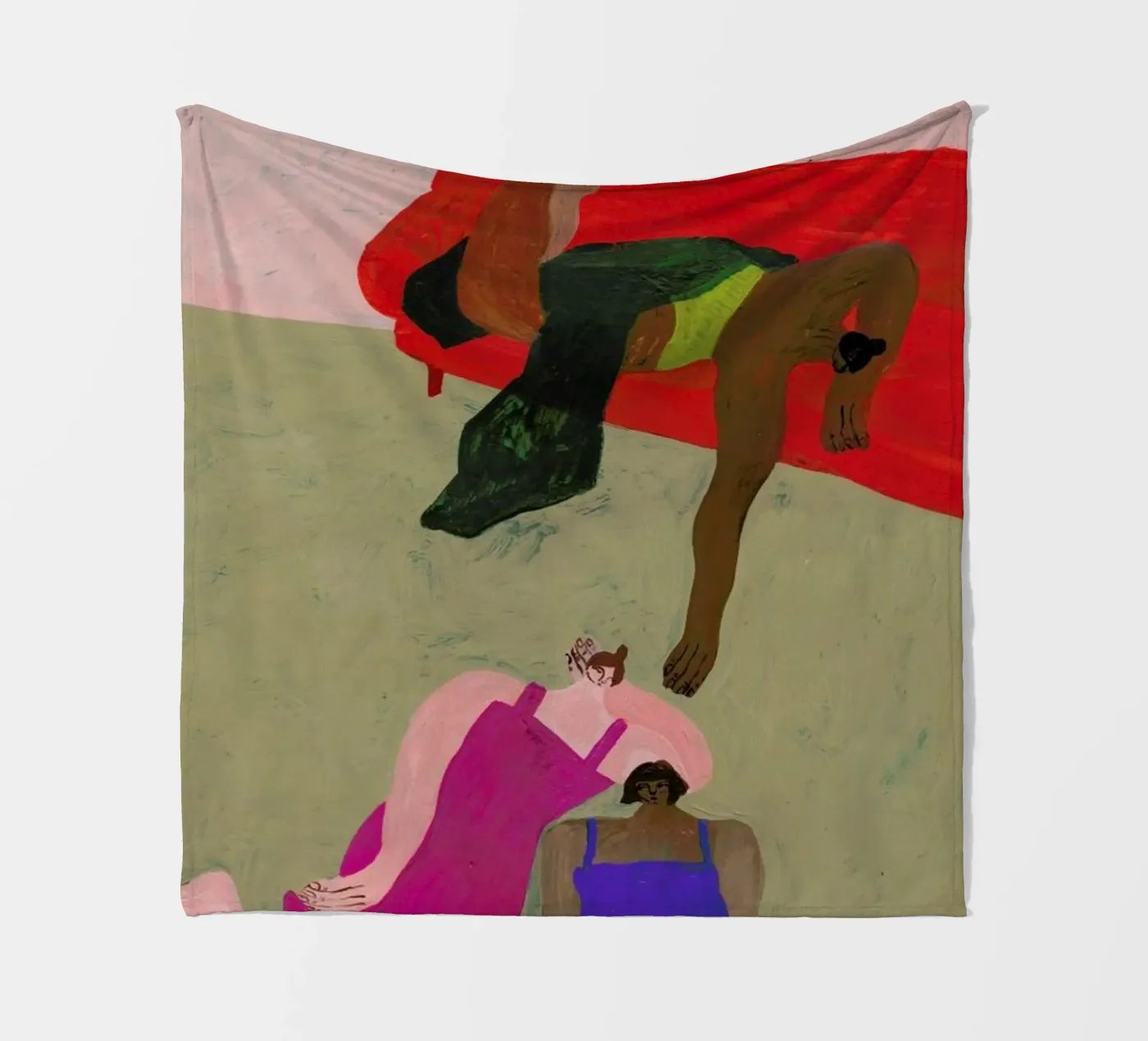 Red Sofa fleecedeken van Nudes and Croissants