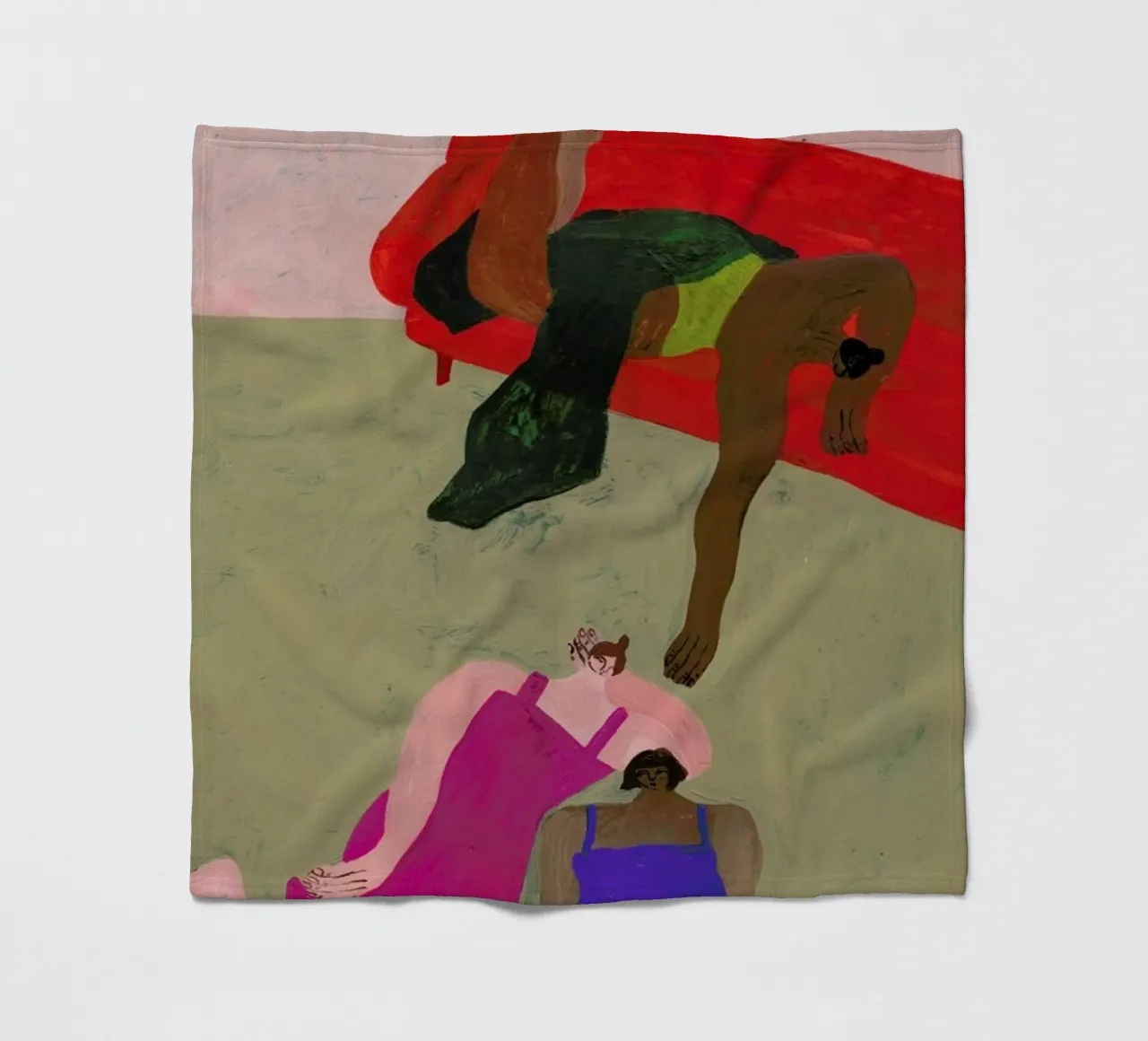 Red Sofa coperta in pile da Nudes and Croissants