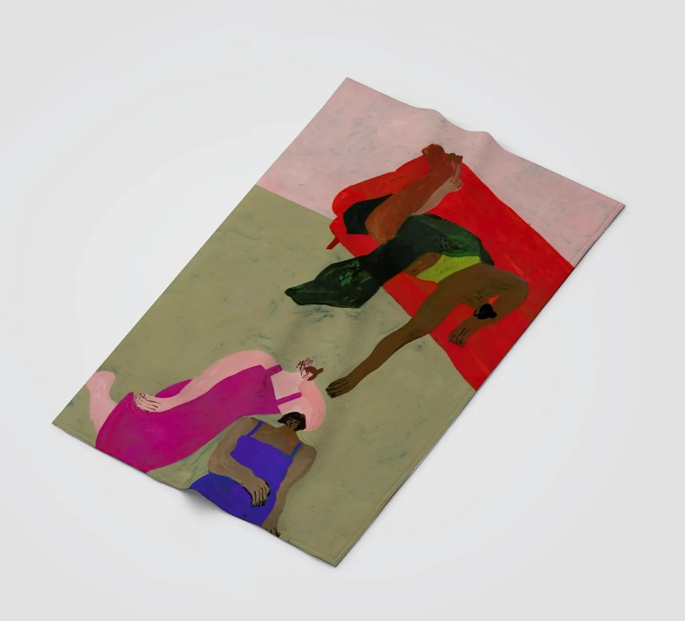 Red Sofa fleecedeken van Nudes and Croissants