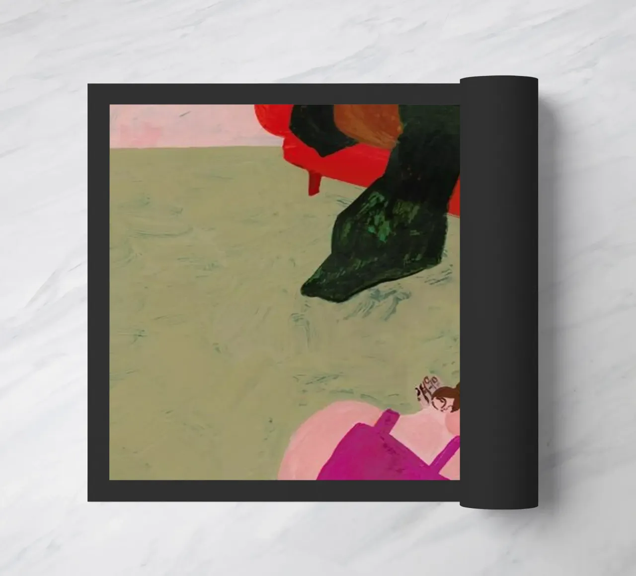 Red Sofa zerbino da Nudes and Croissants