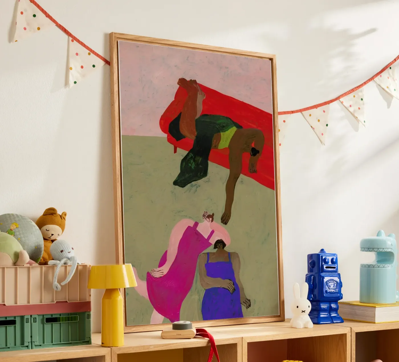 Red Sofa acrylic glass by Nudes and Croissants