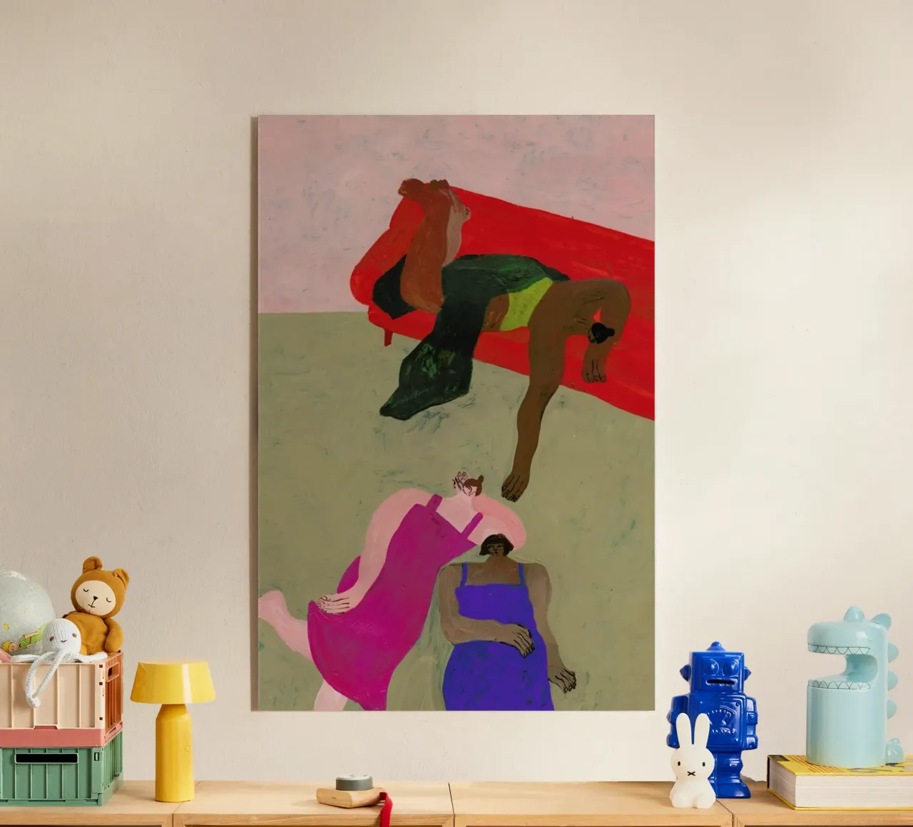 Red Sofa plexiglass da Nudes and Croissants