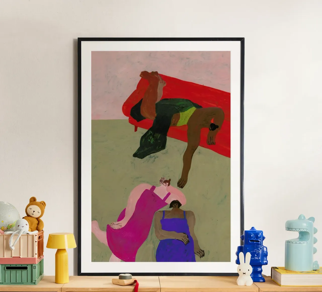 Red Sofa poster da Nudes and Croissants