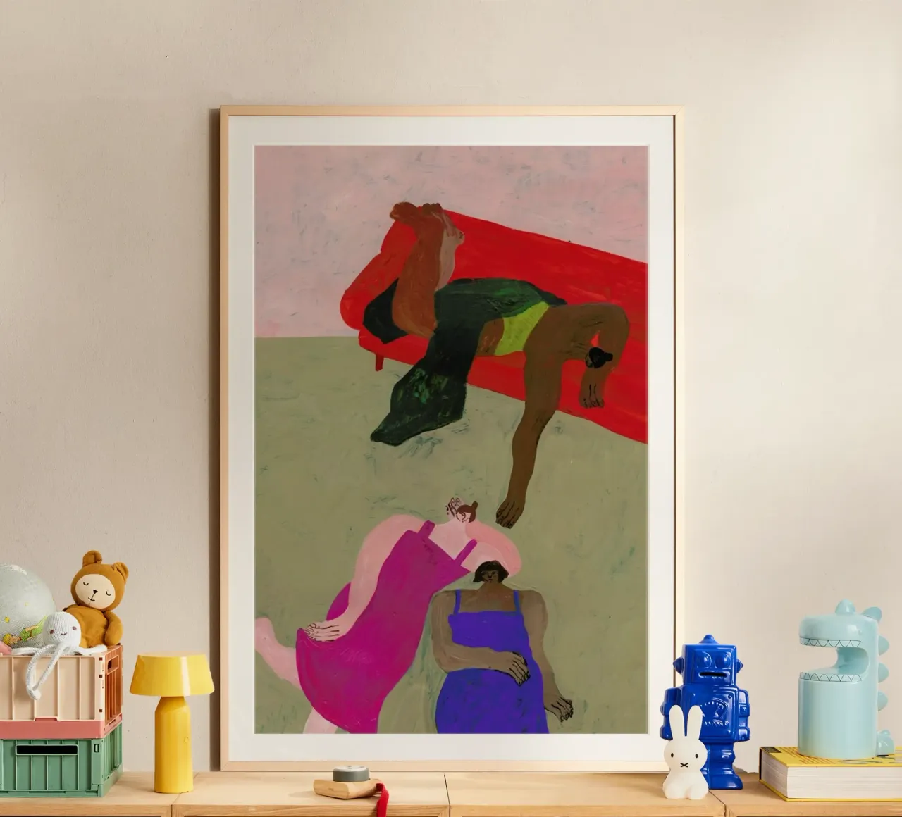 Red Sofa poster da Nudes and Croissants