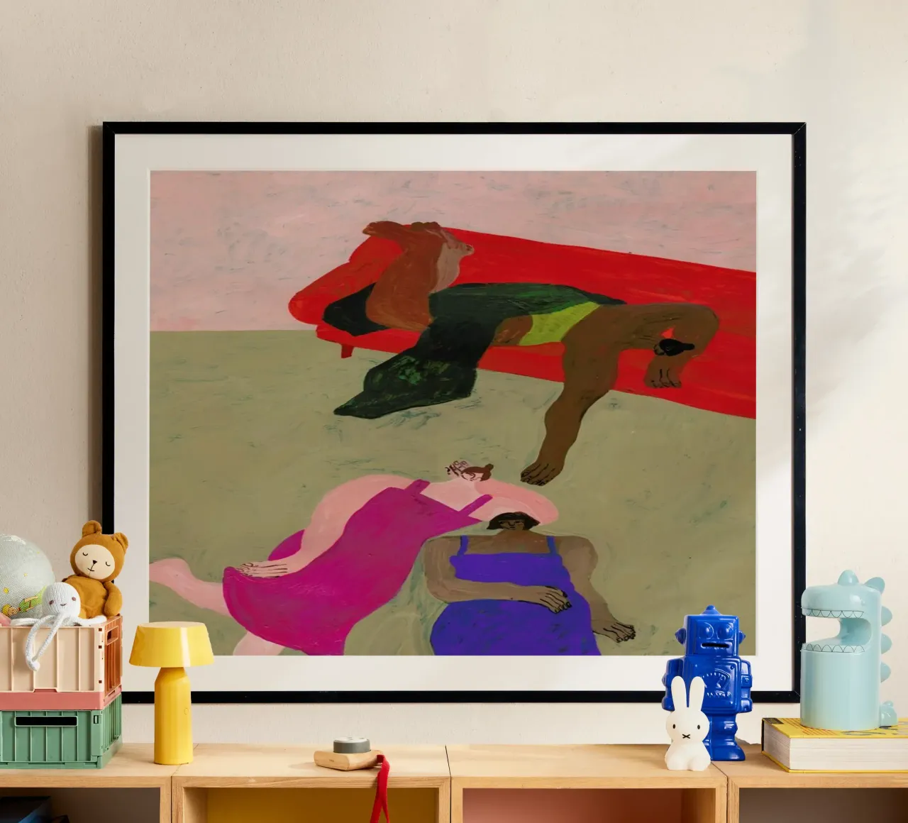 Red Sofa poster da Nudes and Croissants