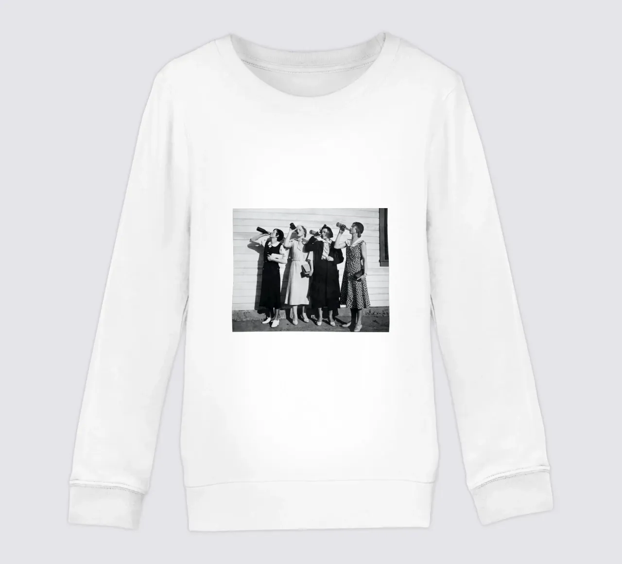 Ragazze Flapper che bevono nei ruggenti anni Venti felpa bambino da Black And White