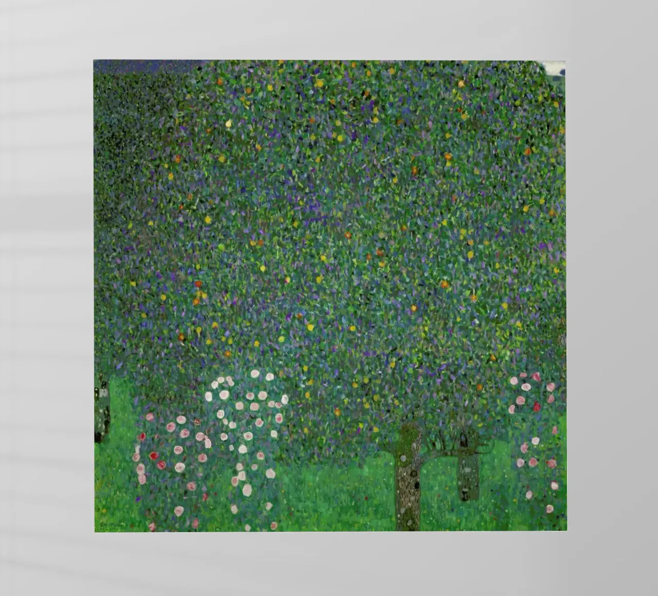 Klimt - Rose Bushes under Trees pellicola backlit da ARTOTHEK