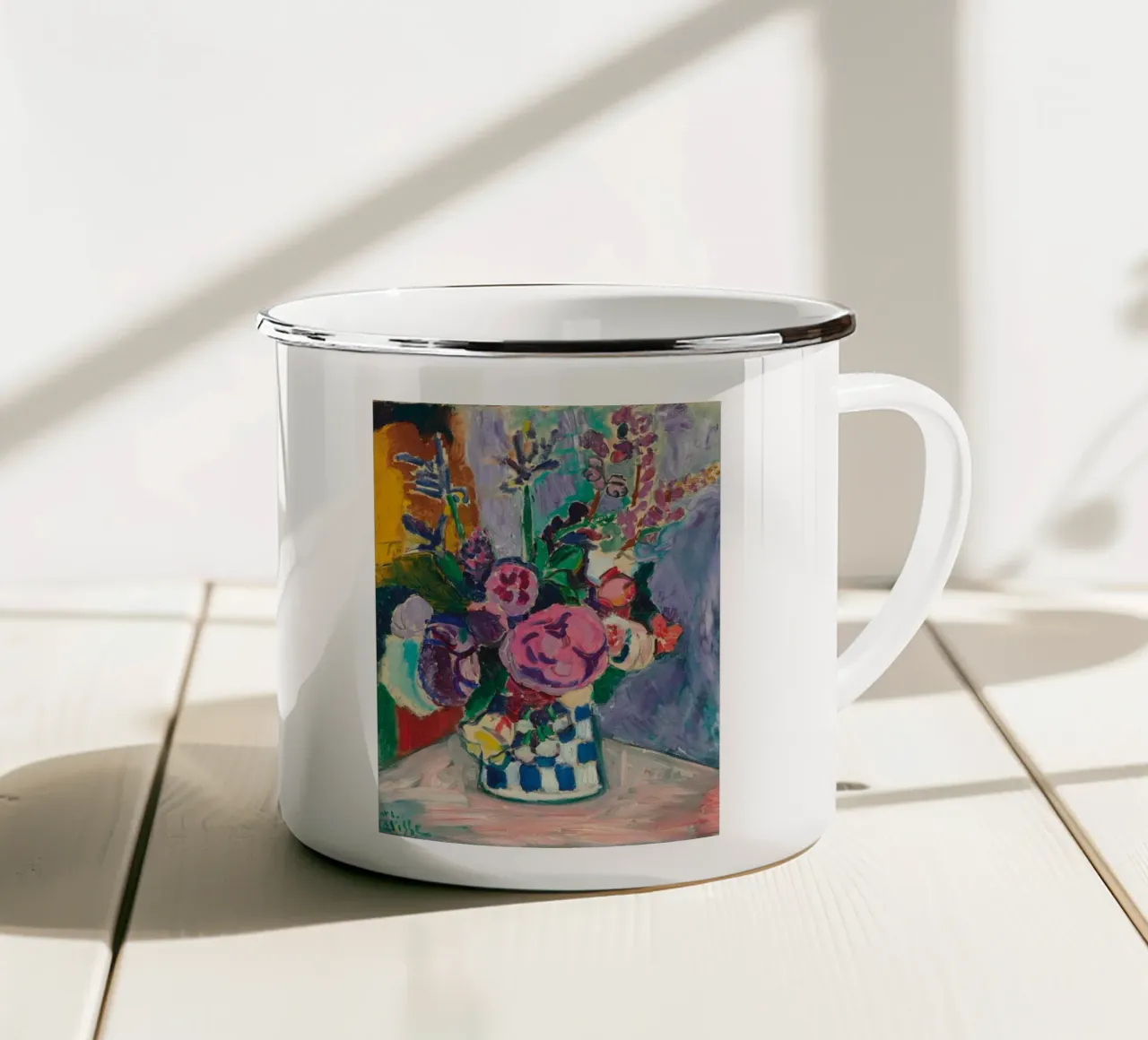 Le Pivoines Henri Matisse tazza in smalto da Spencer Farrell2
