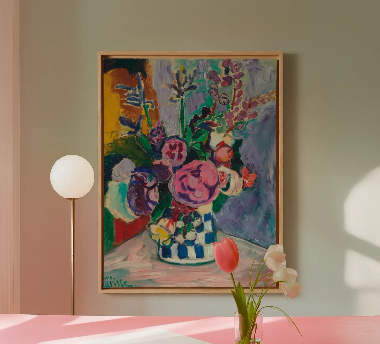 Le Pivoines Henri Matisse tela con Cornice a cassetta da Spencer Farrell2