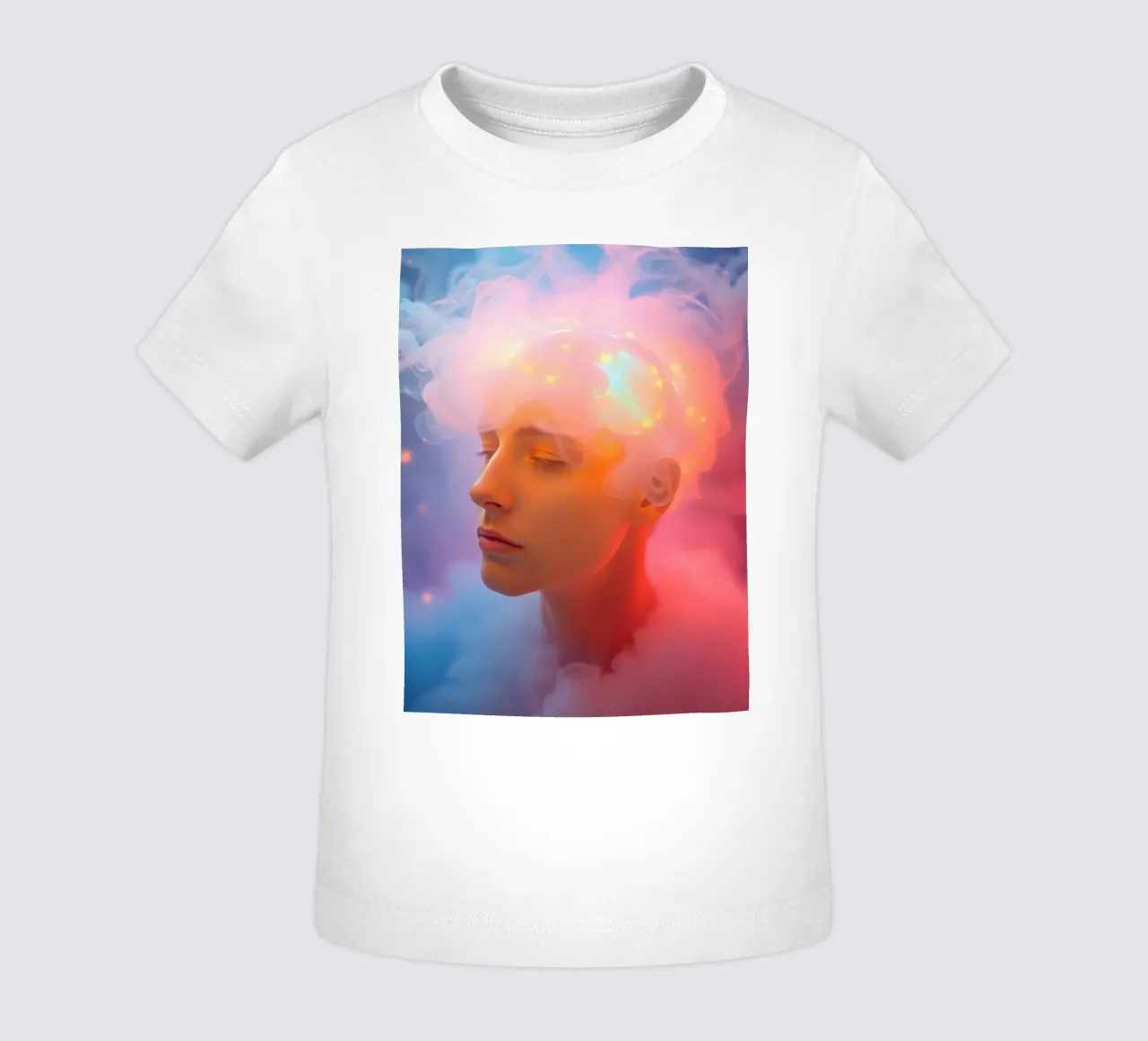 Kreative Darstellung einer Person mit leuchtendem Gehirn Baby T-Shirt von DesignDoodle