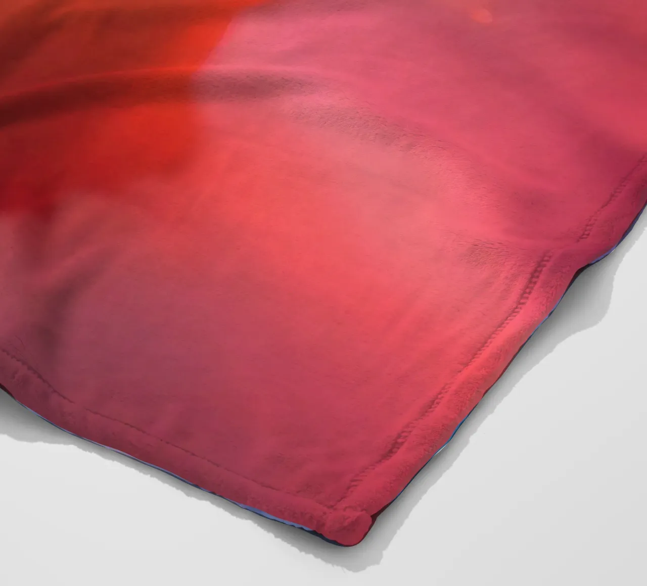 Creative representation of a person with glowing brain fleece blanket by DesignDoodle