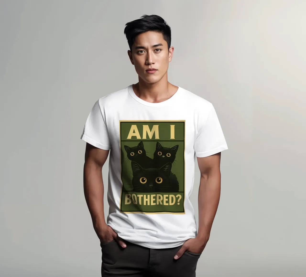 Am I Bothererd Cat Funny camiseta de the gan gan