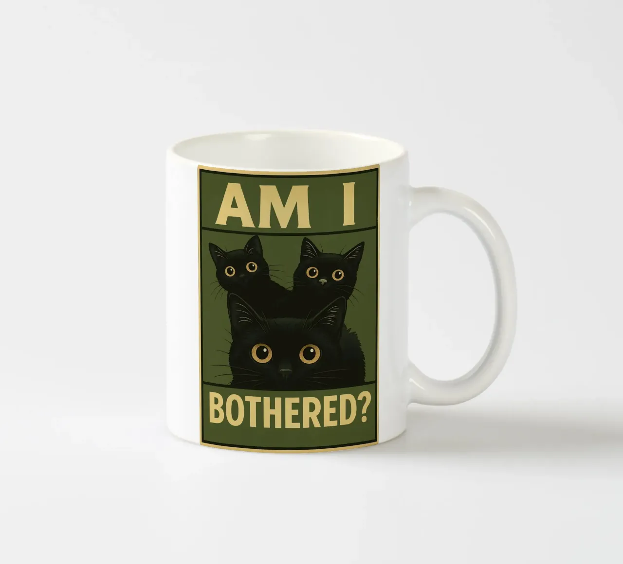 Am I Bothererd Cat Funny taza de cerámica de the gan gan