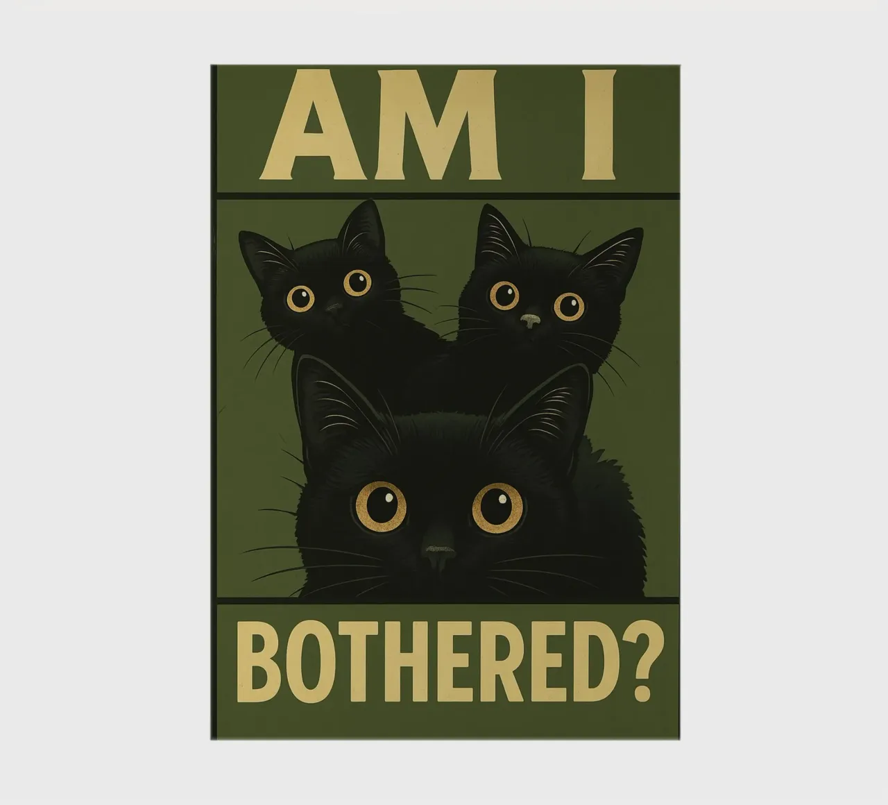 Am I Bothererd Cat Funny notebook by the gan gan