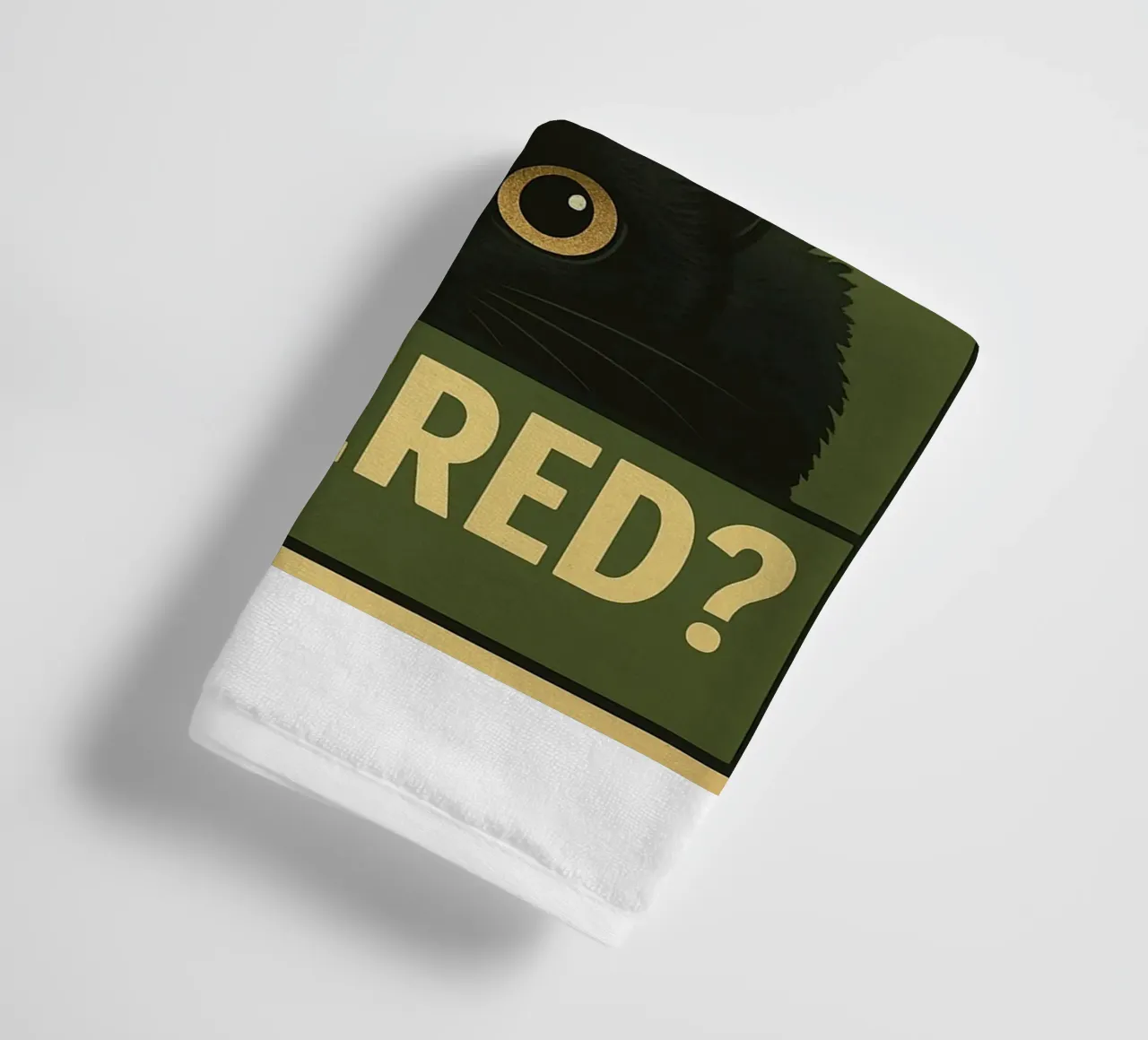 Am I Bothererd Cat Funny towel by the gan gan