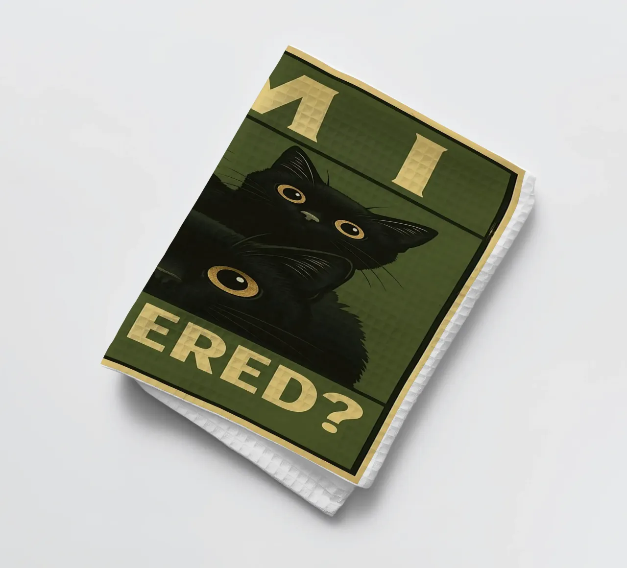 Suis-je Bothererd Cat Funny torchon de the gan gan
