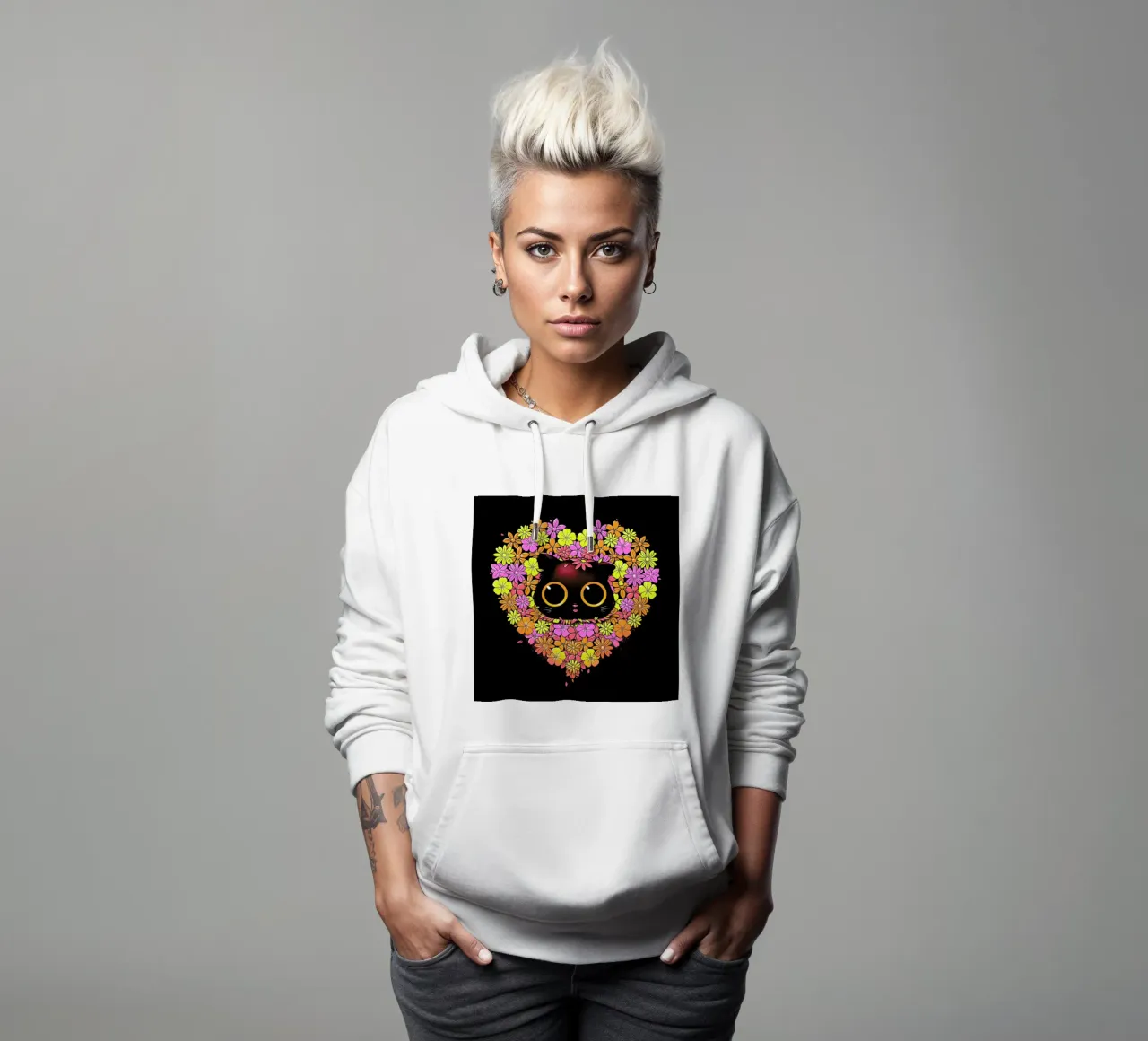 Spring Cat Lover felpa con cappuccio da Tobe Fonseca