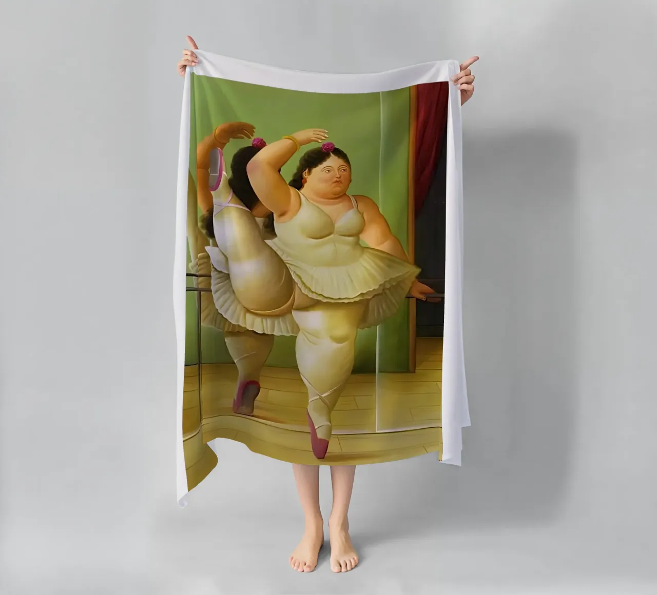 Ballerina al Barr Botero telo mare da Boteroobest