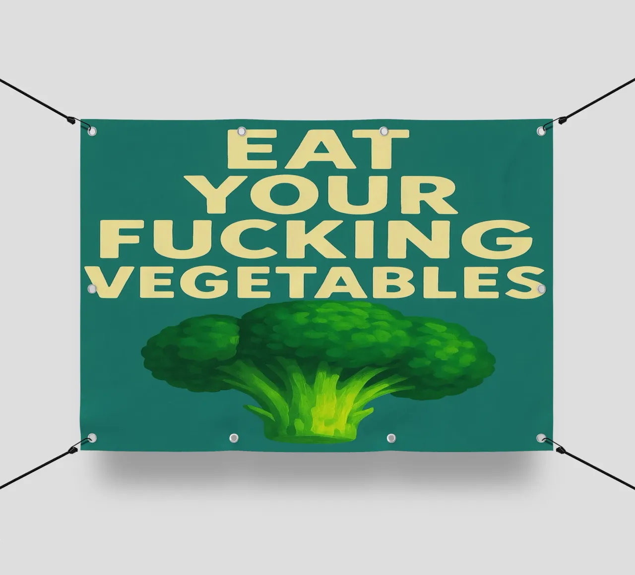 Broccoli Funny Kitchen telo in pvc da the gan gan