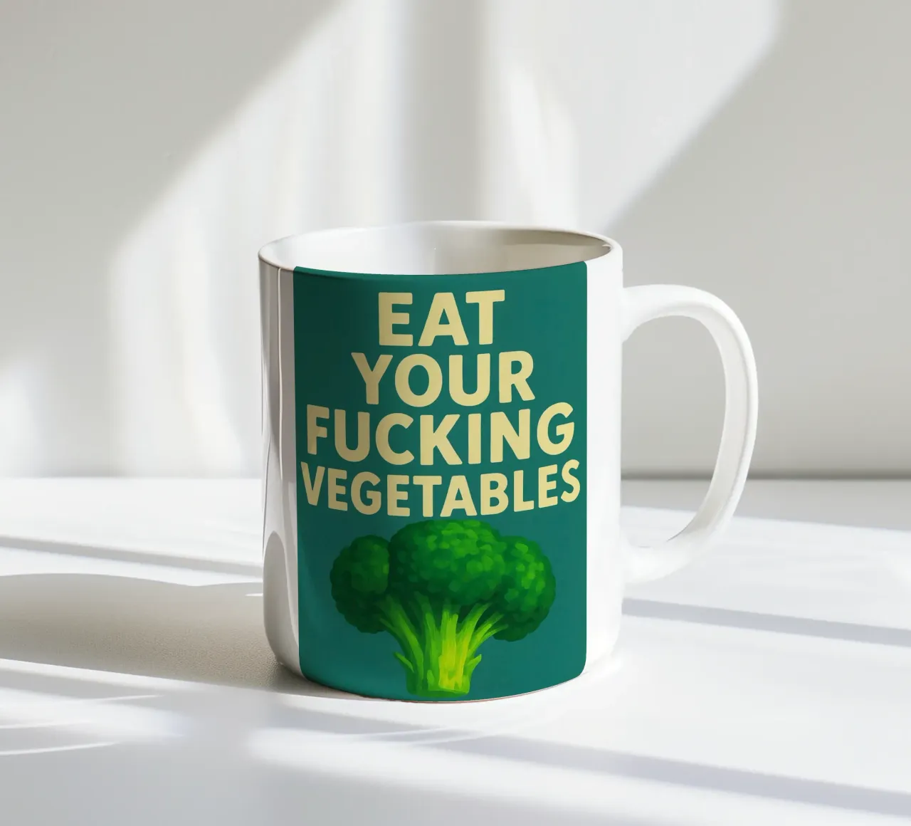 Broccoli Funny Kitchen tazza in ceramica da the gan gan