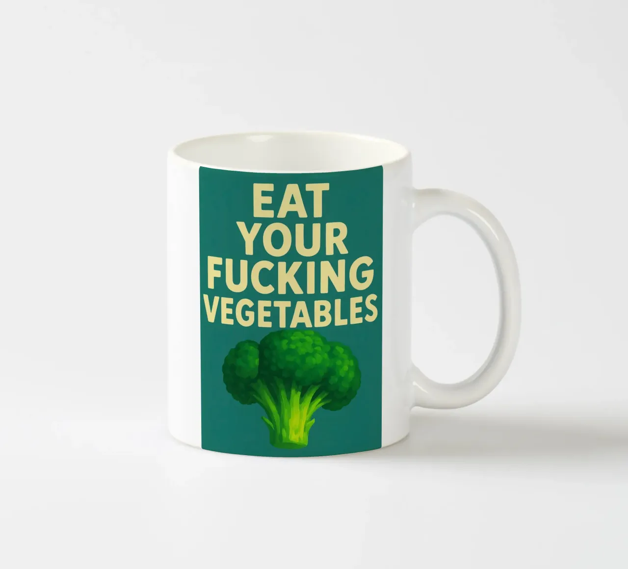 Broccoli Funny Kitchen tazza in ceramica da the gan gan