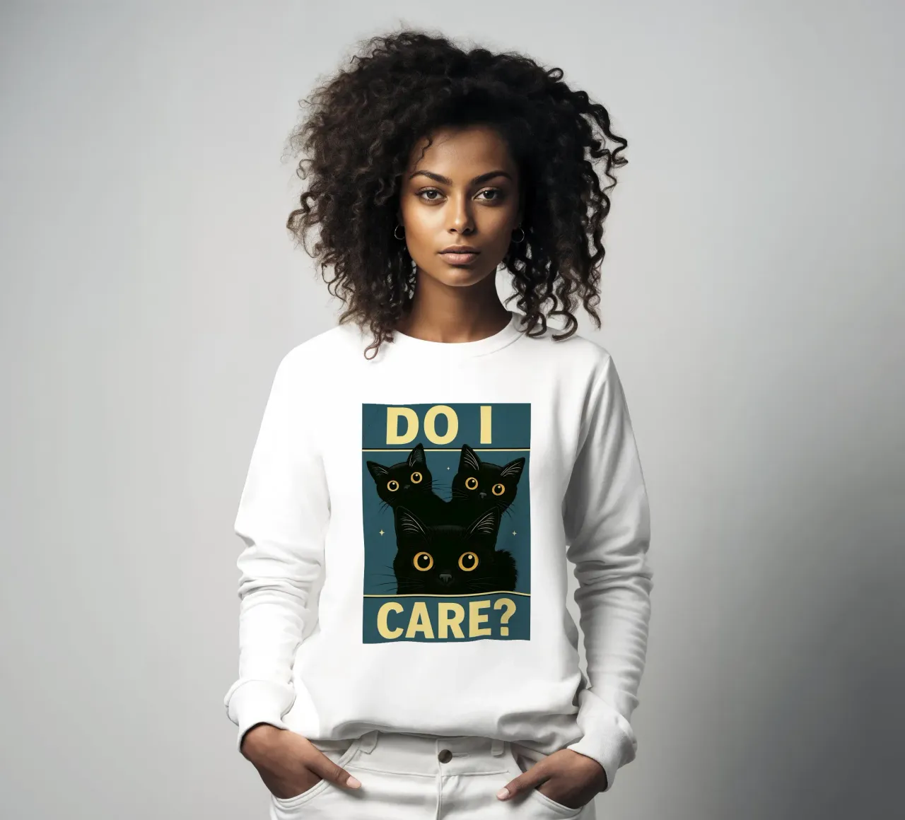 Do I Care Cat Funny felpa da the gan gan