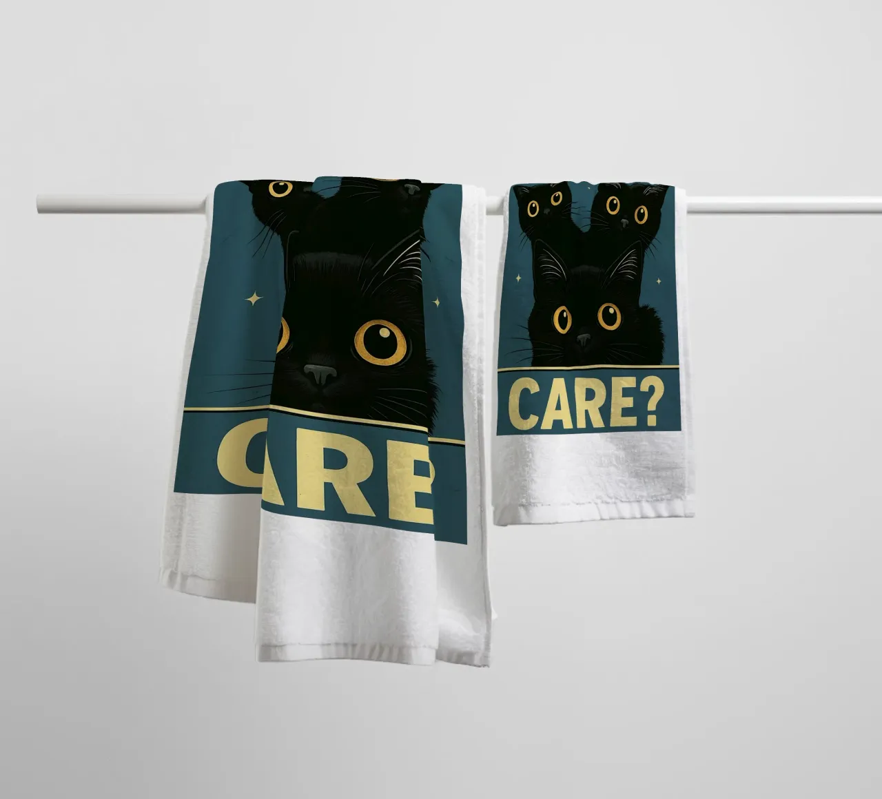 Do I Care Cat Funny asciugamano da bagno da the gan gan