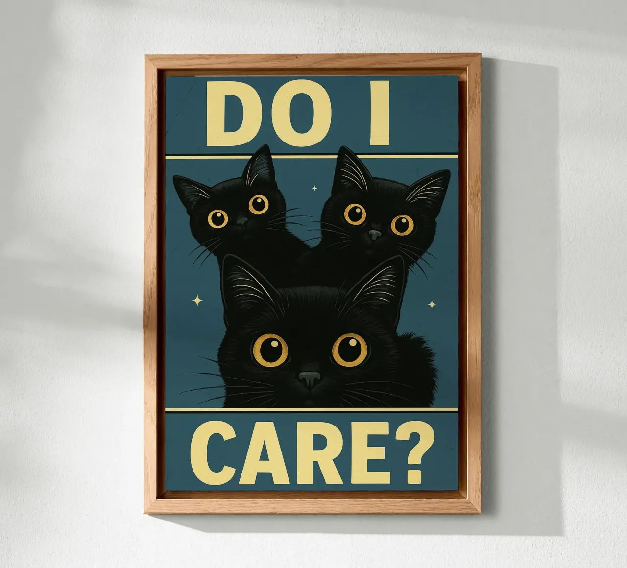 Do I Care Cat Funny alluminio dibond da the gan gan