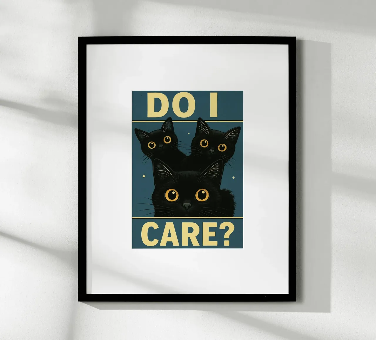 Do I Care Cat Funny carta hahnemühle da the gan gan