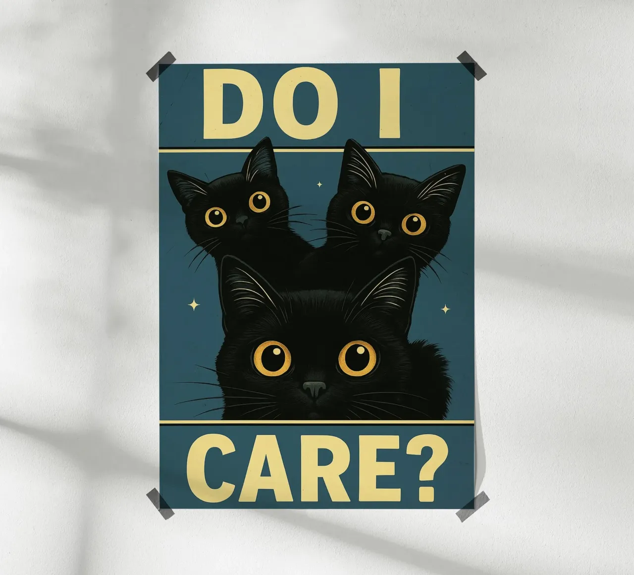 Do I Care Cat Funny carta hahnemühle da the gan gan