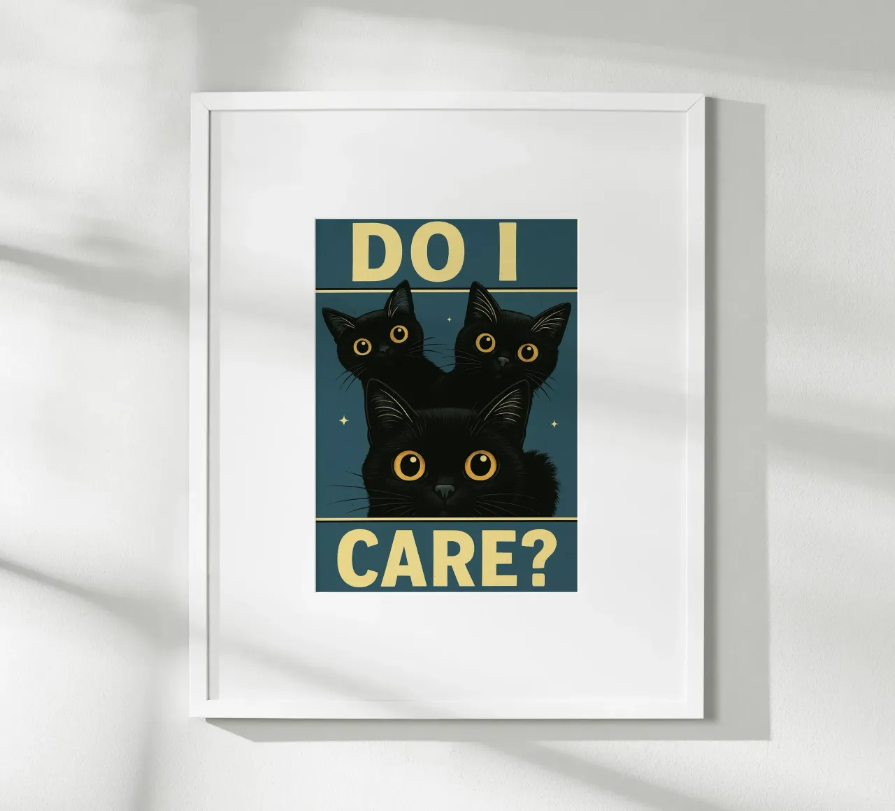 Do I Care Cat Funny carta hahnemühle da the gan gan