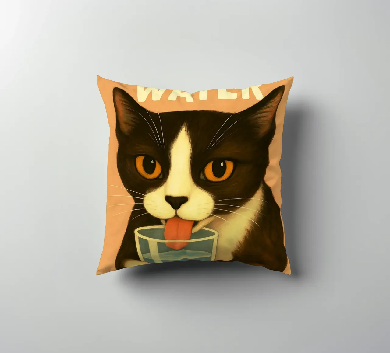 Bere più acqua Gatto cuscino da the gan gan
