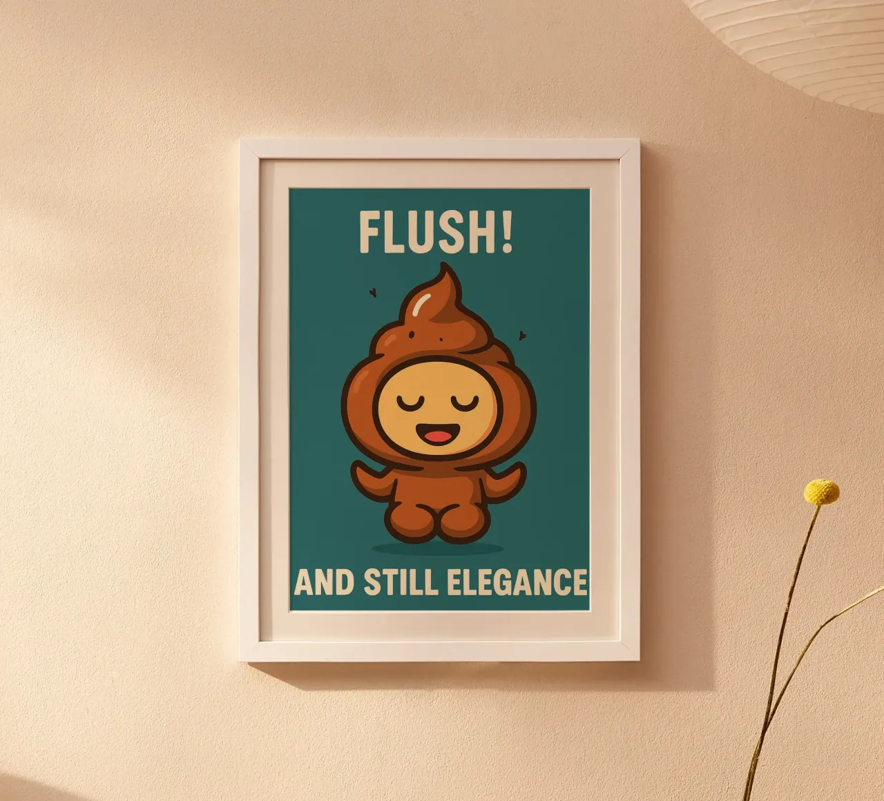 sciacquone e ancora eleganza Umorismo da toilette poster da the gan gan