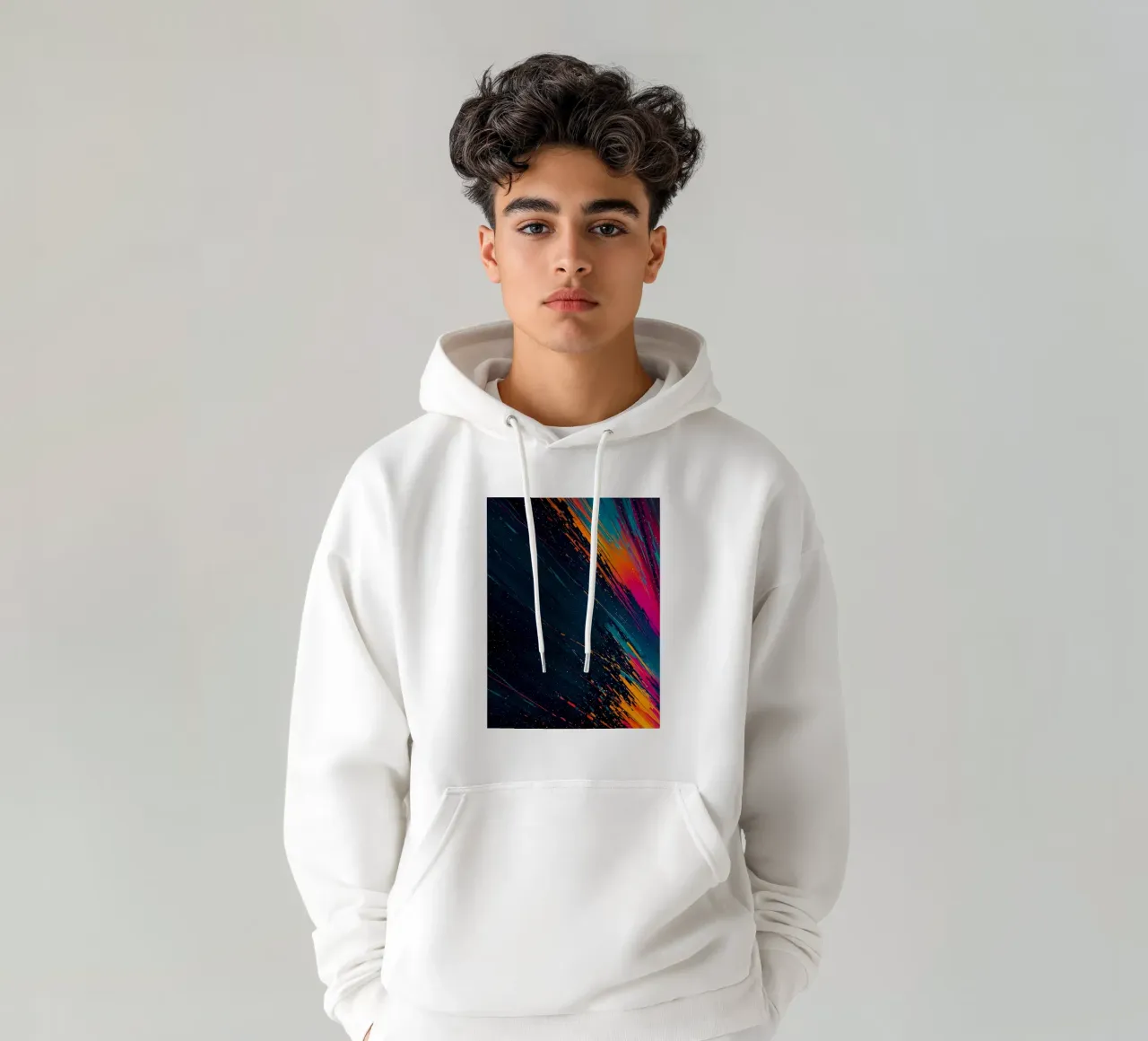Abstrakt Feuer felpa con cappuccio da kosinsart.gallery