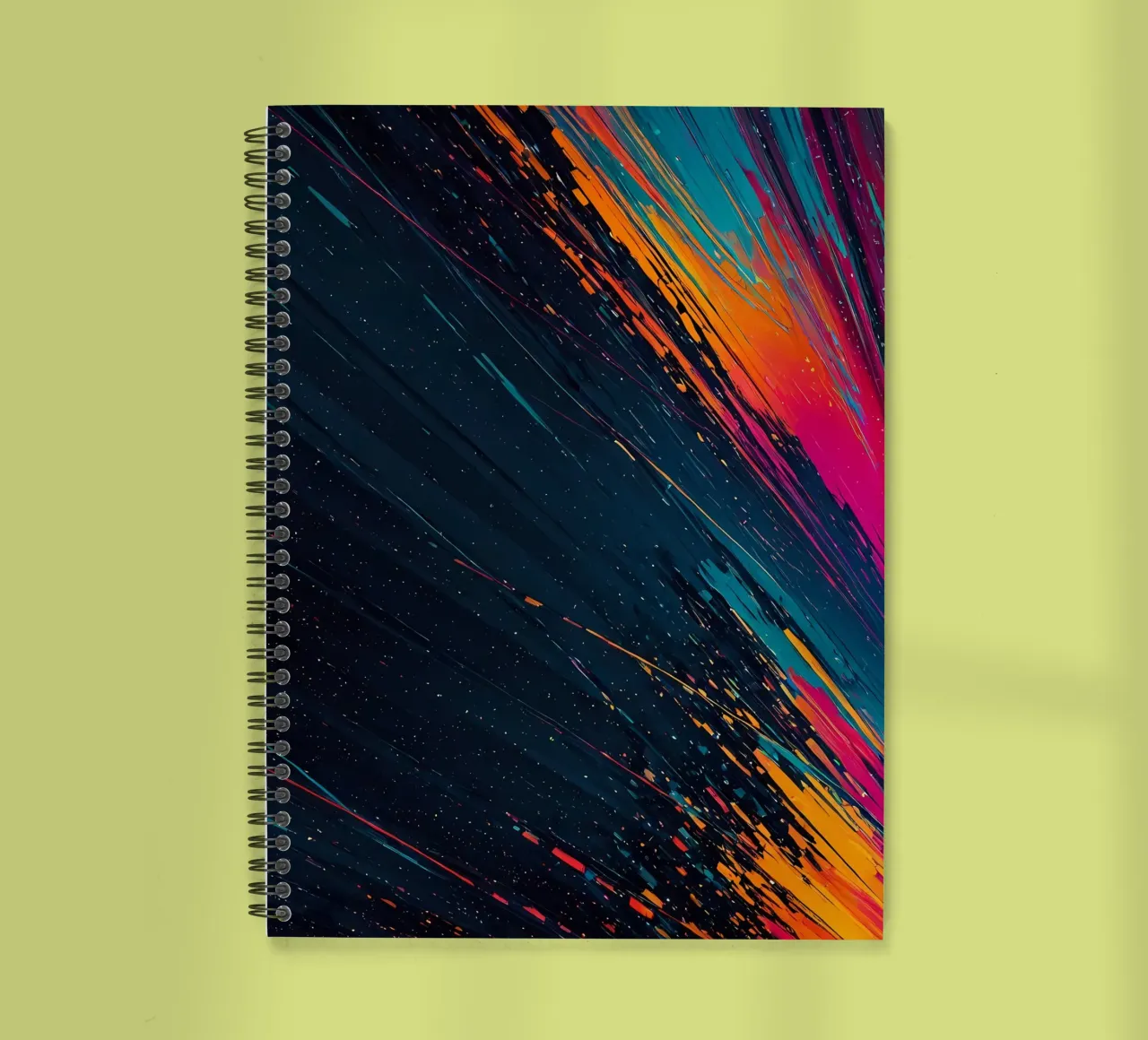 Abstrakt Feuer spiral notebook by kosinsart.gallery